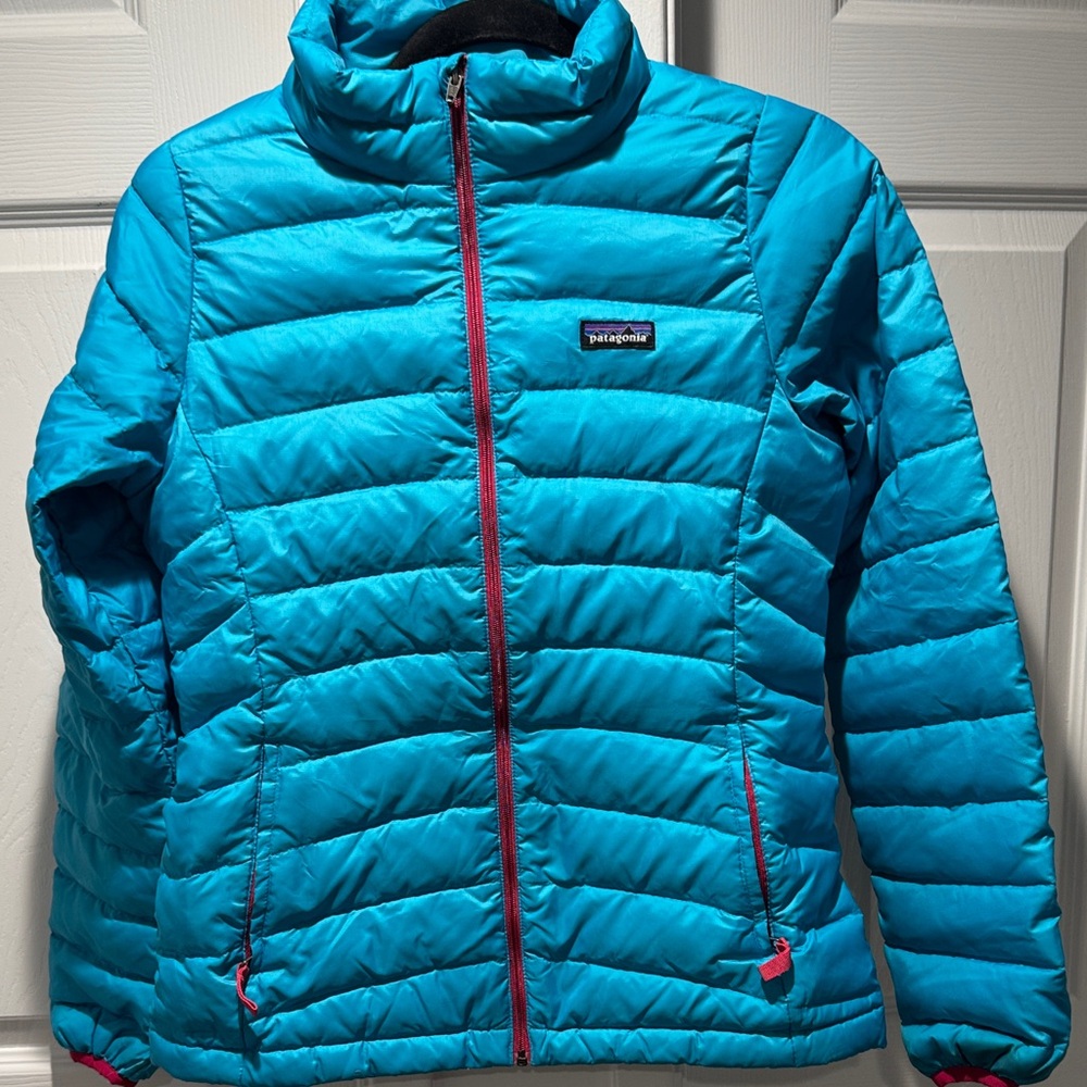 Patagonia kids Teal Puffer Jacket